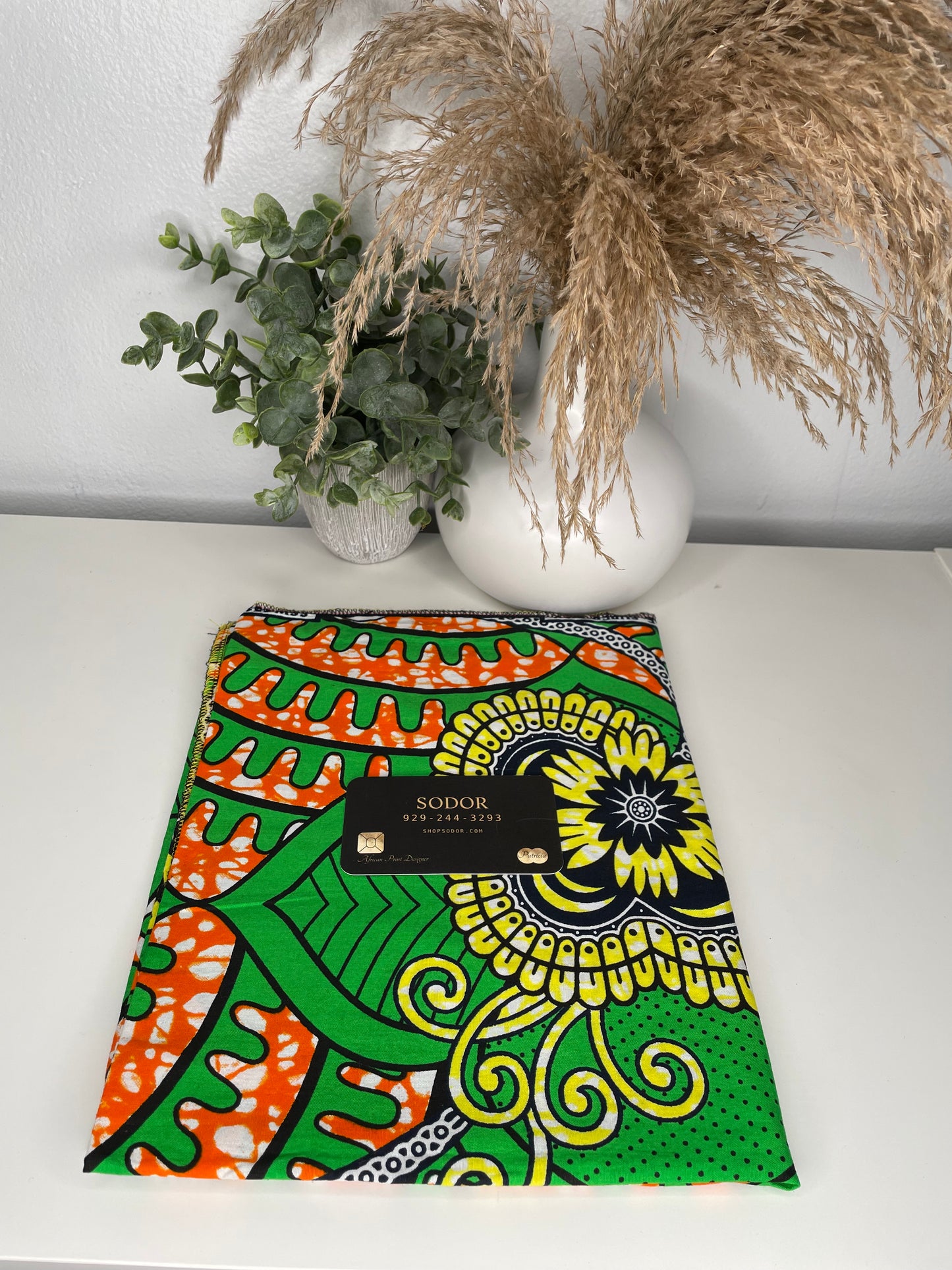 Green Canvas Head Wrap