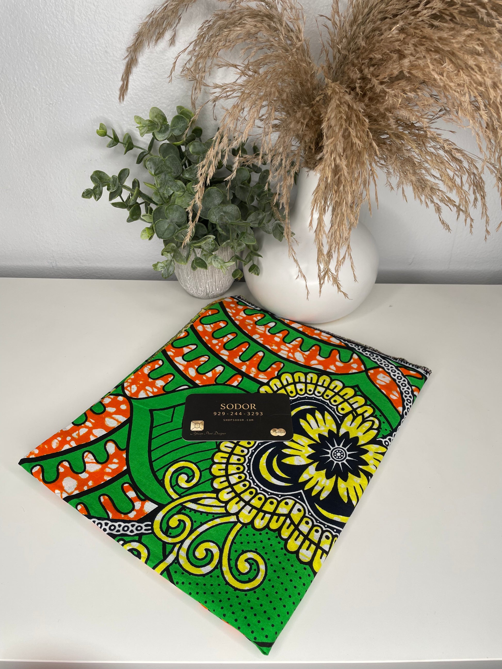 Green Canvas Head Wrap