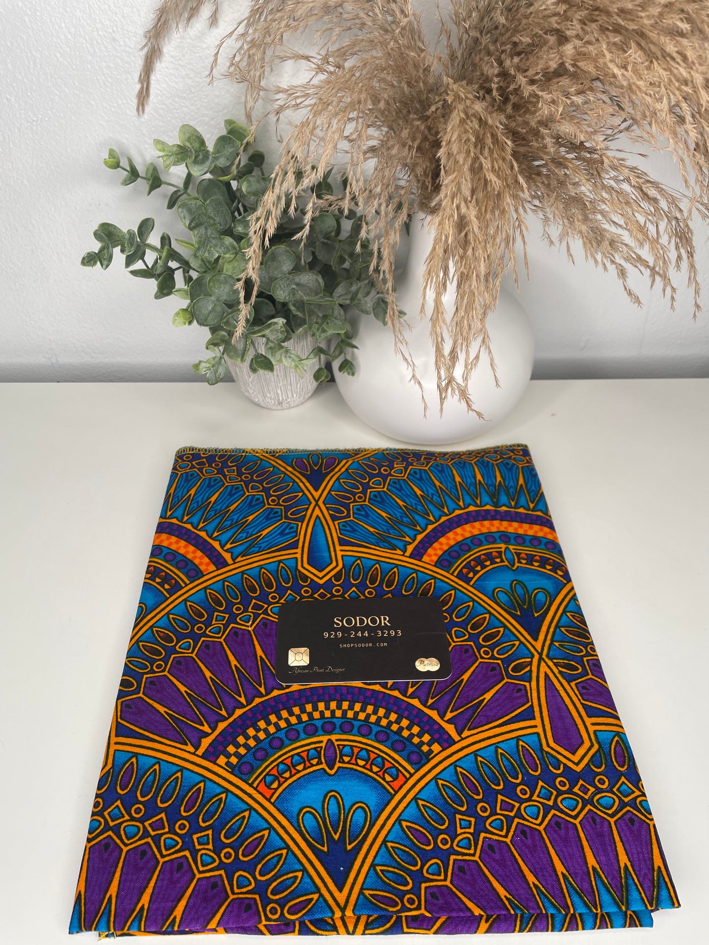 Purple African Style Head Wrap