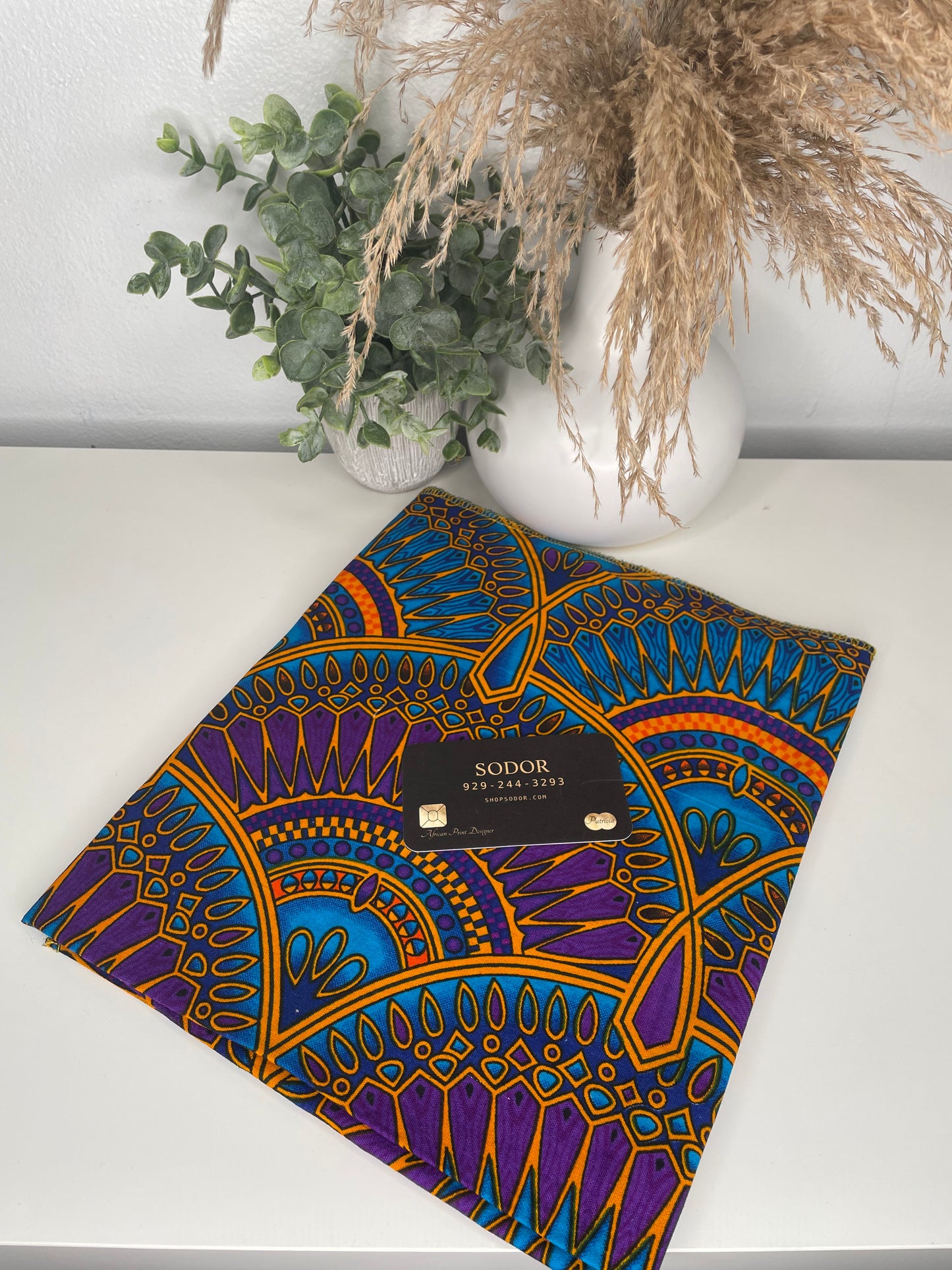 Purple African Style Head Wrap