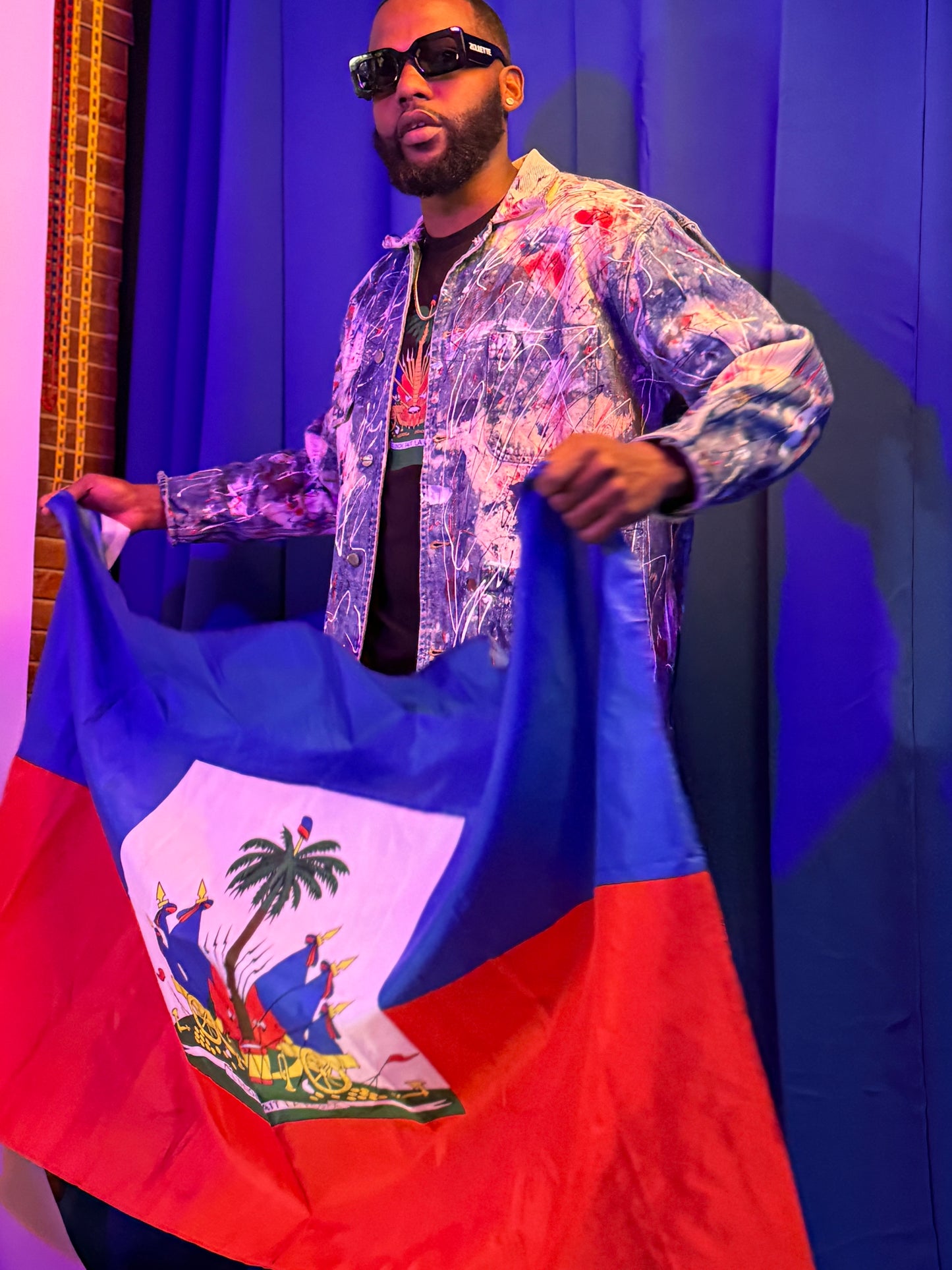 Men's Denim Haitian Jacket